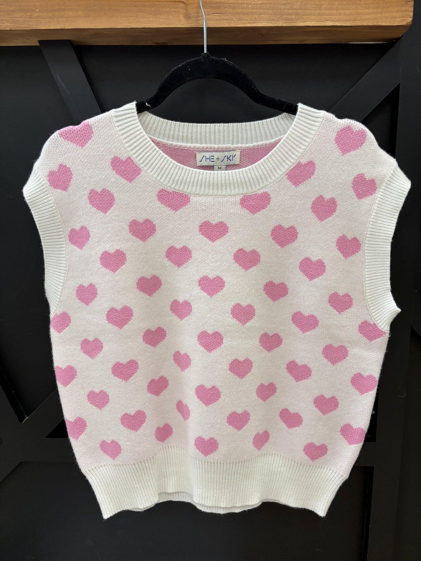 Pretty In Pink Hearts Top
