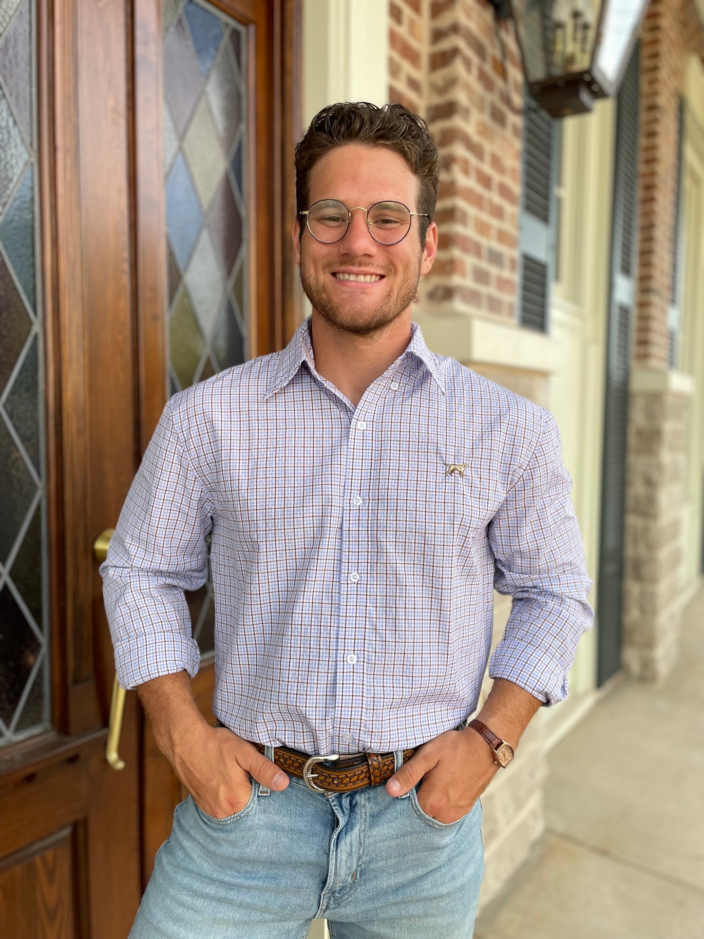 Fieldstone Mason Button Down - Blue