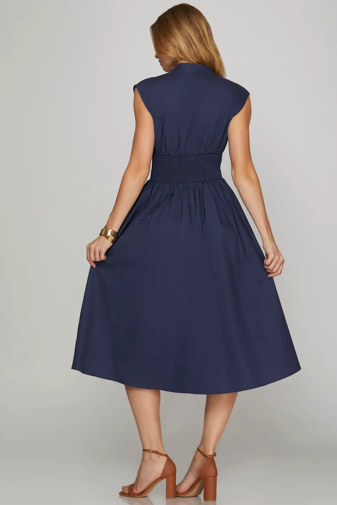 Effortless Navy Dress