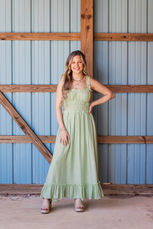 Infinite Allure Dress - Pistachio