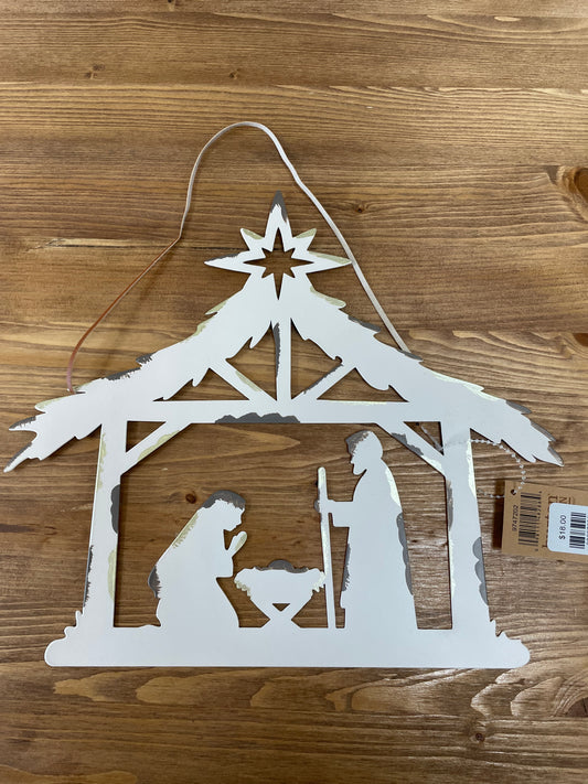 Tin Nativity Wall Hanger