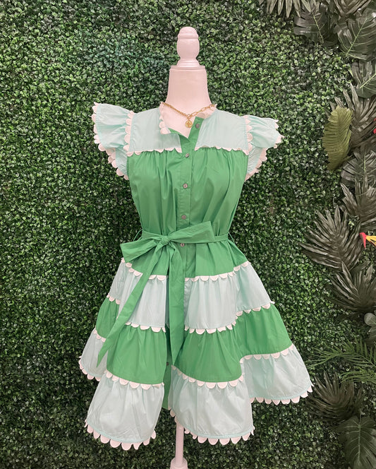 Rise Again Dress - Green