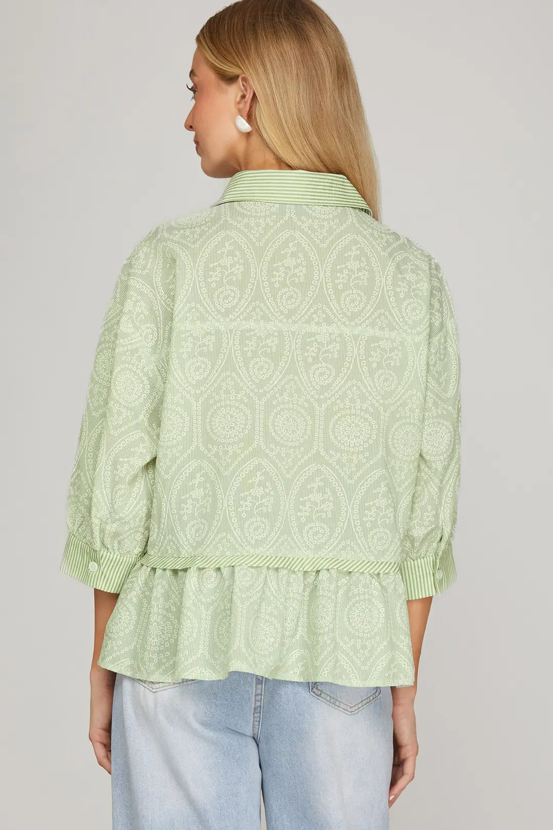 Front & Center Top - Sage
