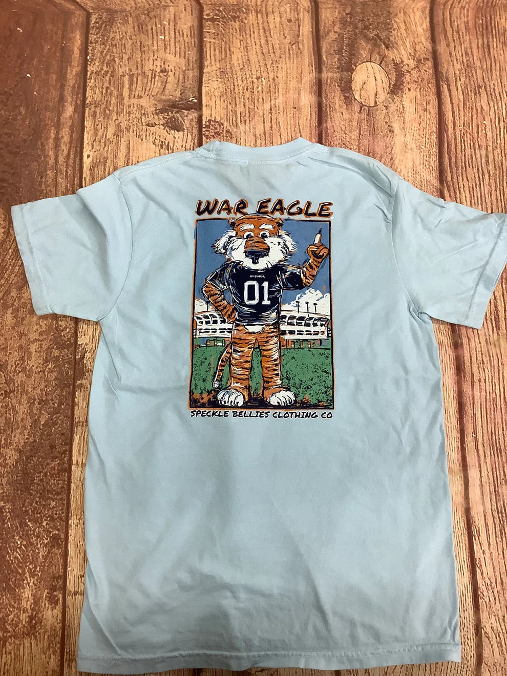Speckle Bellies Auburn Watercolor Aubie Tee