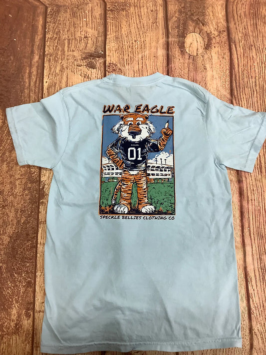 Speckle Bellies Auburn Watercolor Aubie Tee