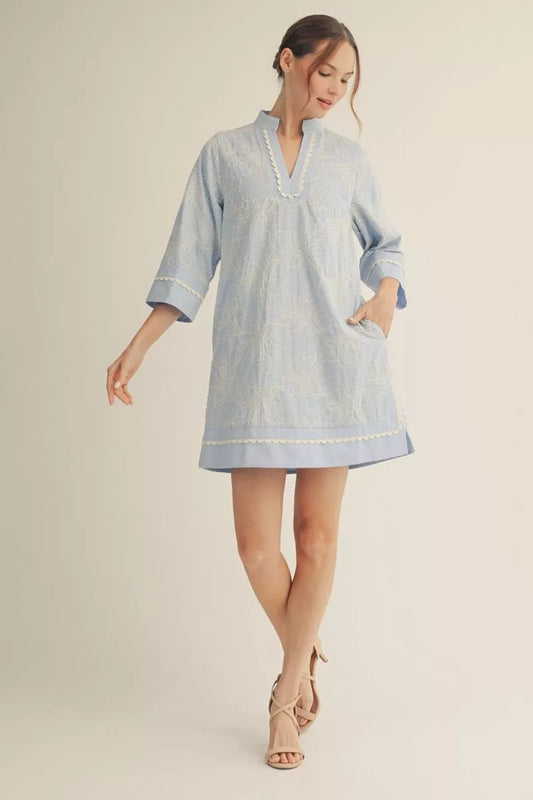 Skies are Blue Mini Dress