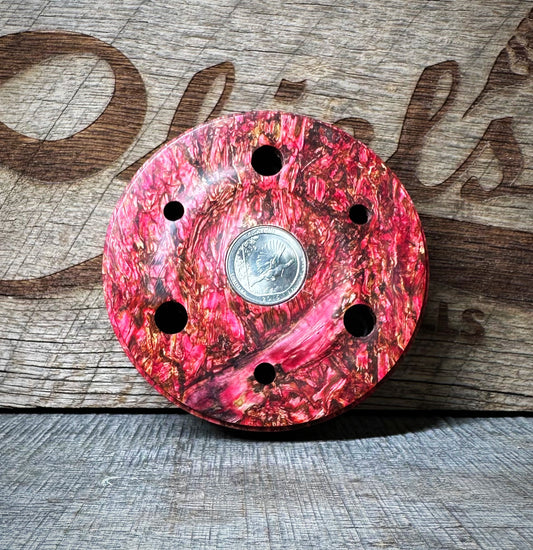 Chief’s Custom Calls Red Dyed Hempwood Slate Glass Turkey Call
