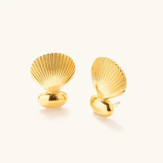 Nikki Smith Shelly Chunky Shell Earrings