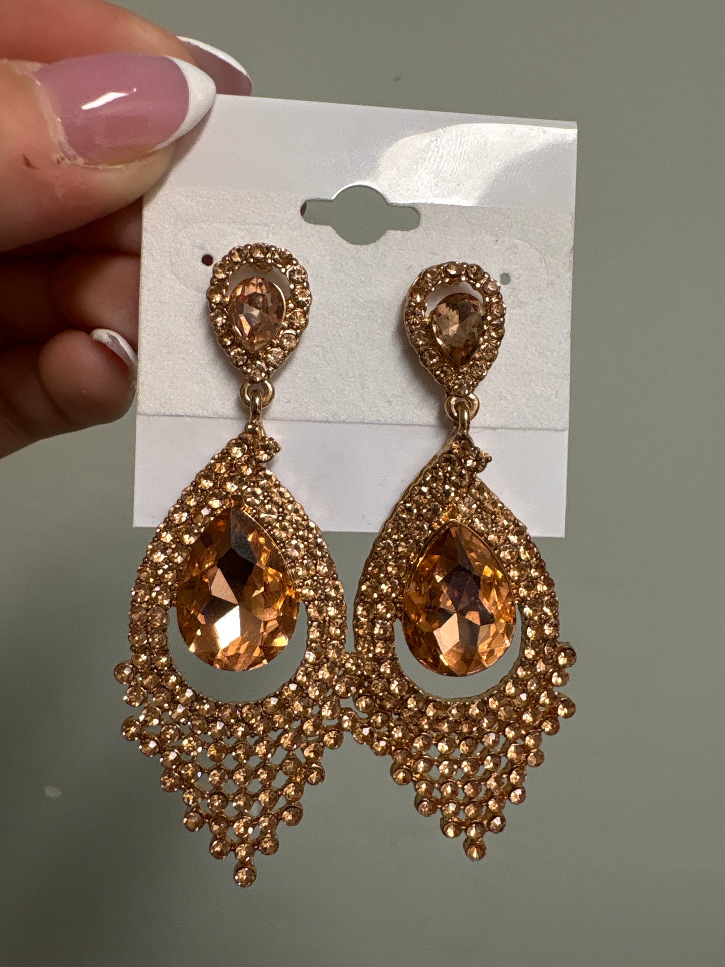 Formal Earrings Cham and Gold