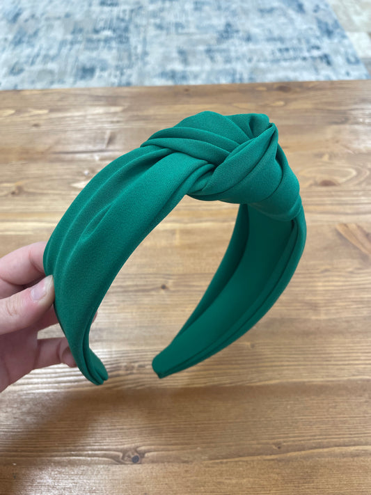 Green Satin Headband