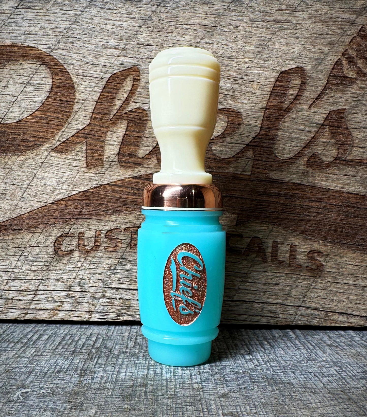 Chief's Custom Calls Turquoise Banded Duck Call