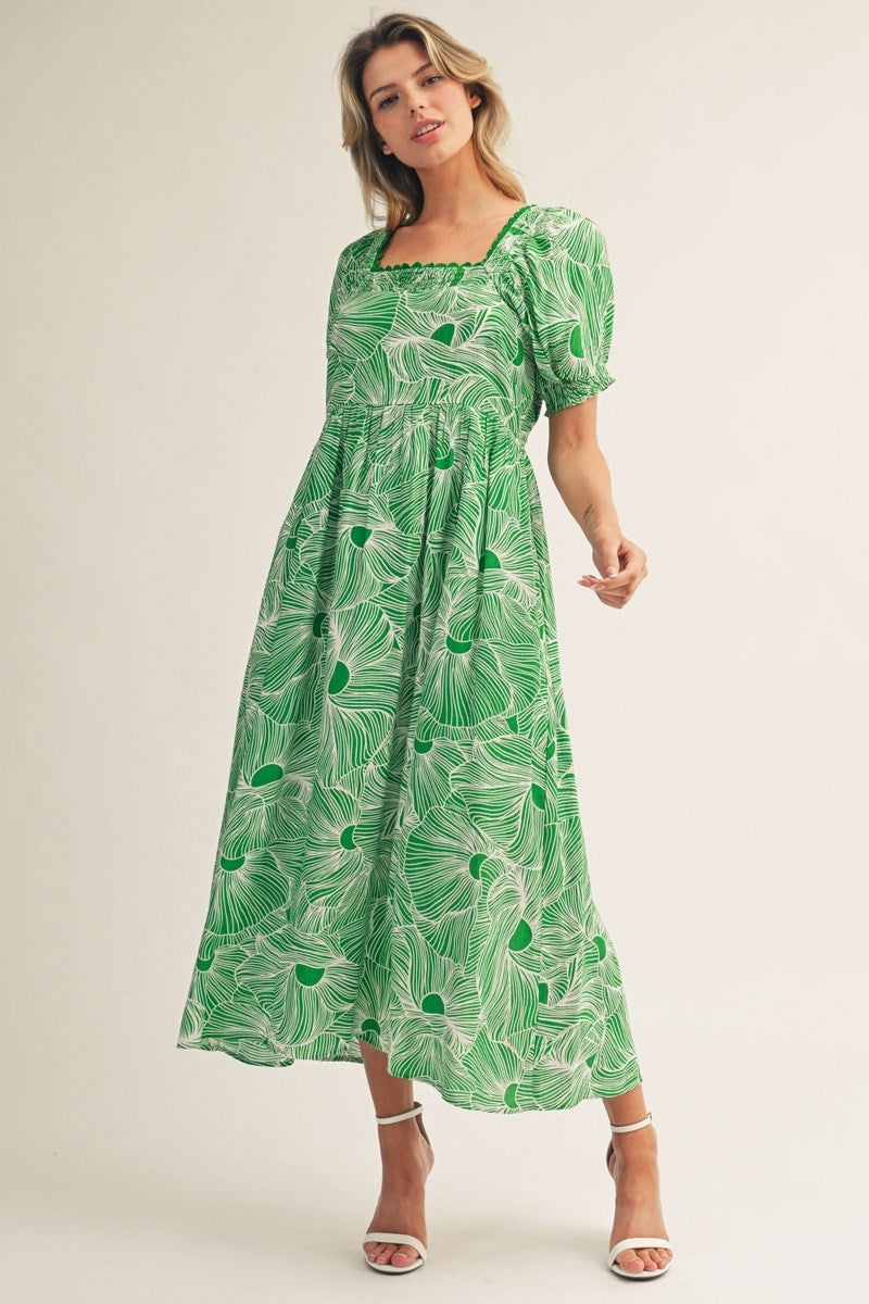 Paradise in the Palms Midi Dress