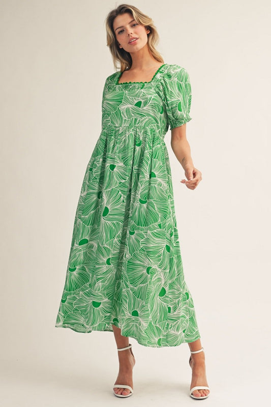 Paradise in the Palms Midi Dress