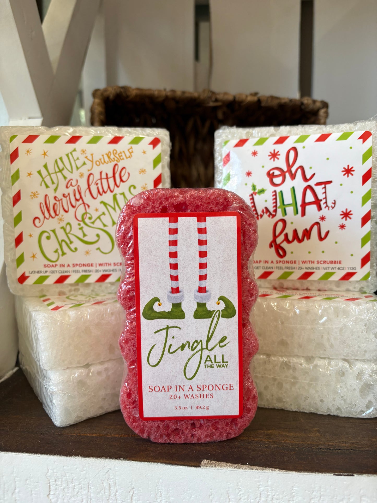 Christmas Caren Soap Sponges