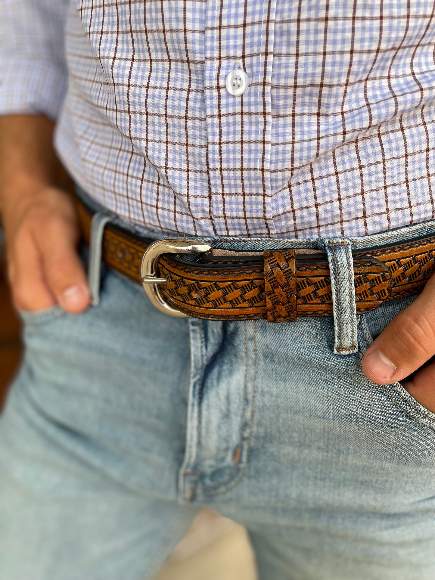 Designed Genuine Leather Belt