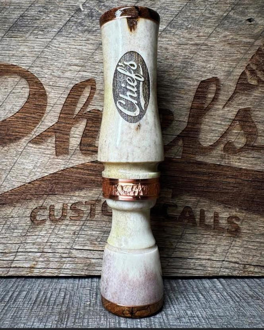Chief's Custom Calls Antler & Copper Banded Grunt Call