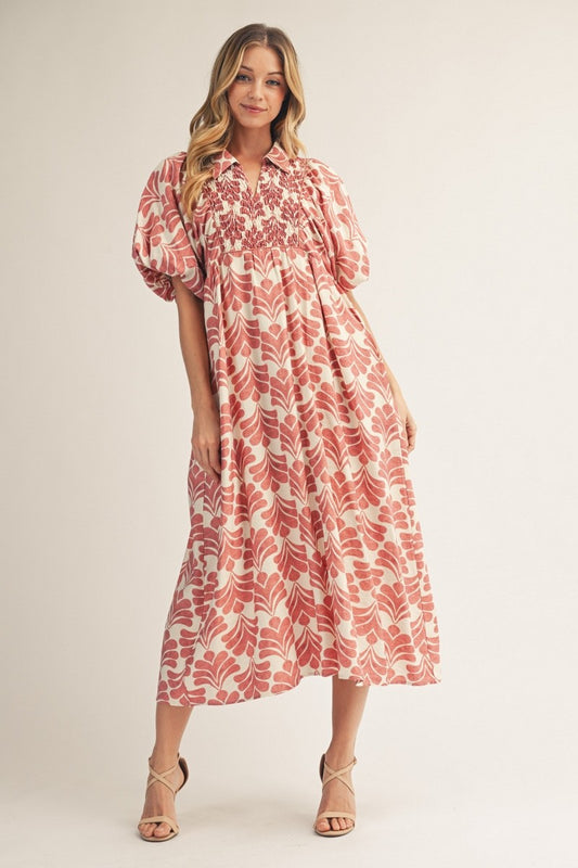 Saved by Grace Midi Dress - Mauve