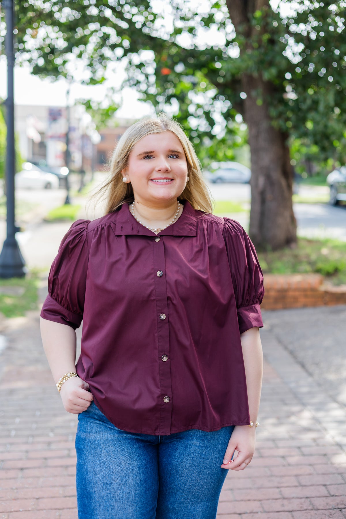 Libra Top - Burgundy