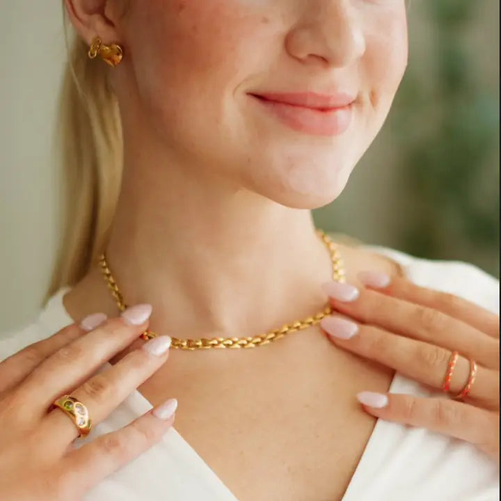 Nikki Smith Golden Geo Necklace