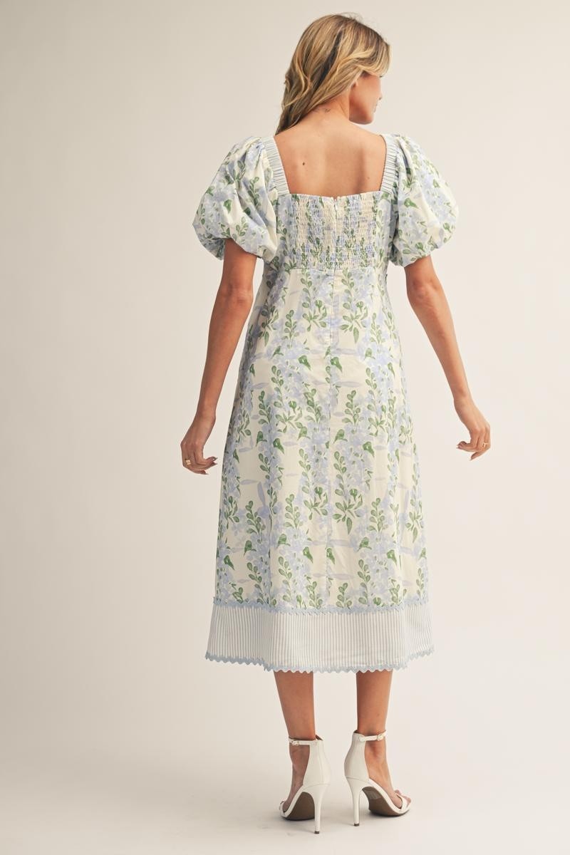 The Morgan Midi Dress - Blue