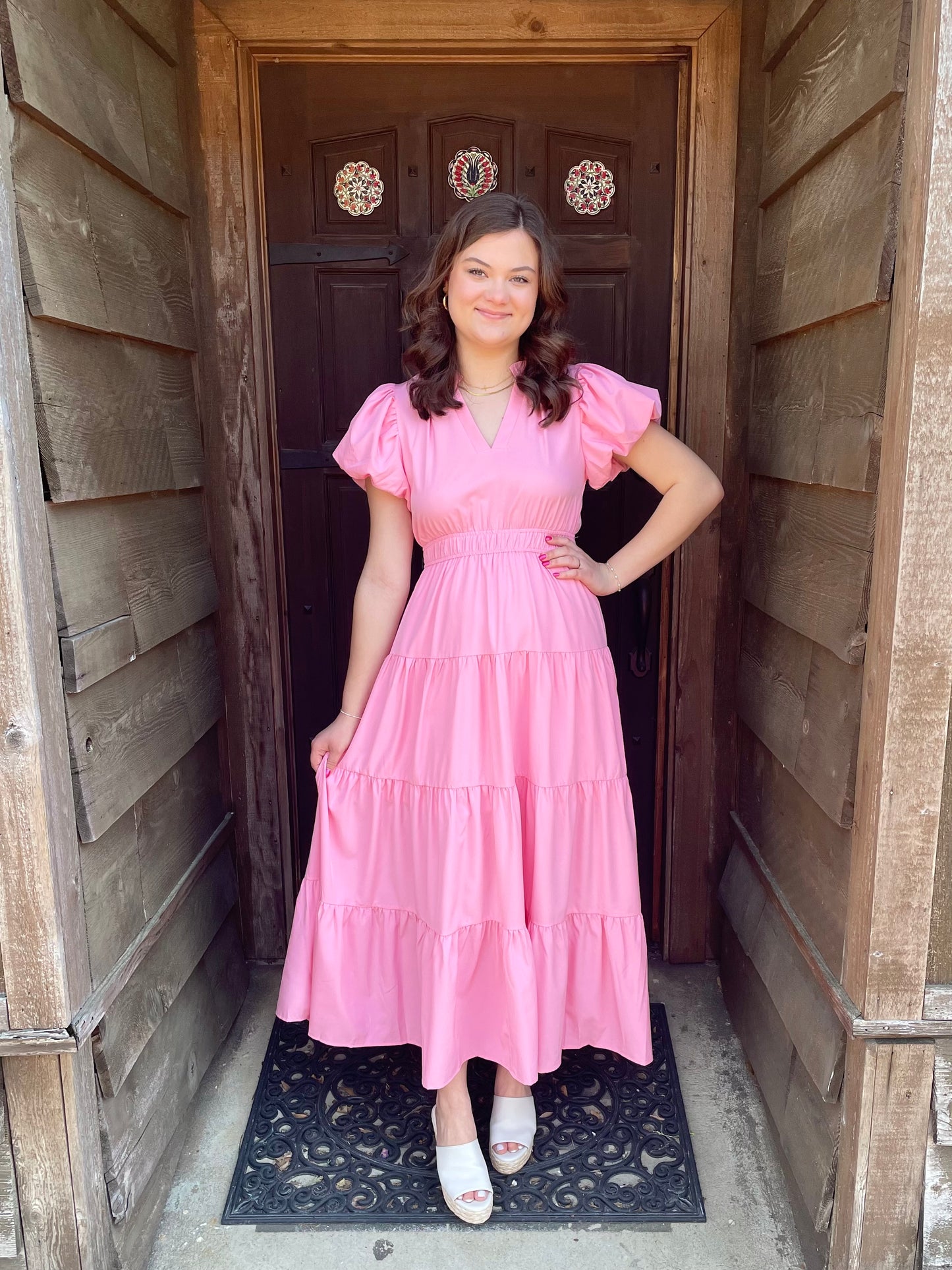 The Kelsey Dress - Pale Pink