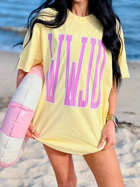 WWJD Butter Yellow Tee