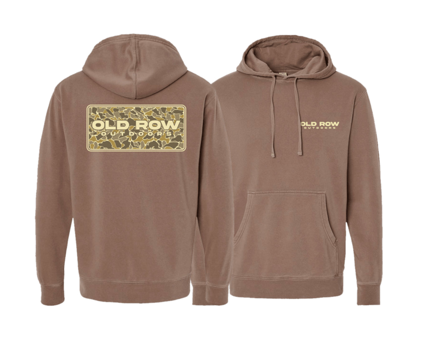 Old Row Outdoors 80s Camo Brown Hoodie