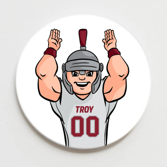 Troy Gameday Button - T-ROY Touchdown