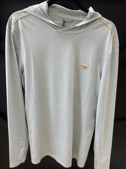Marsh Wear High Noon Hoodie - Smoke Heather - Light Logo
