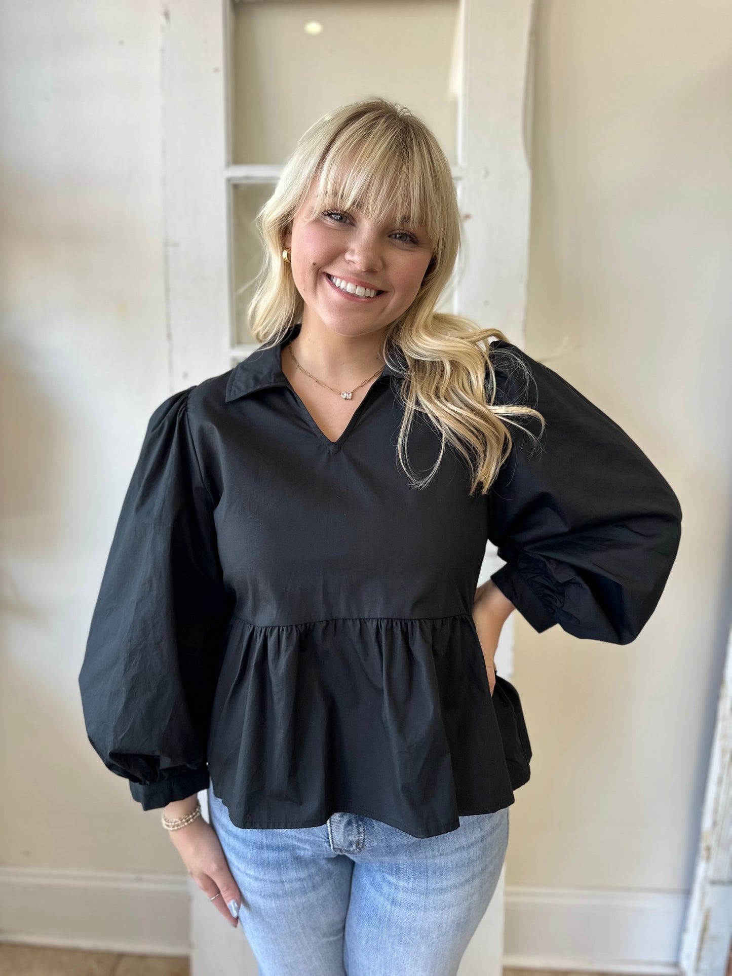 The Susan Top - Black