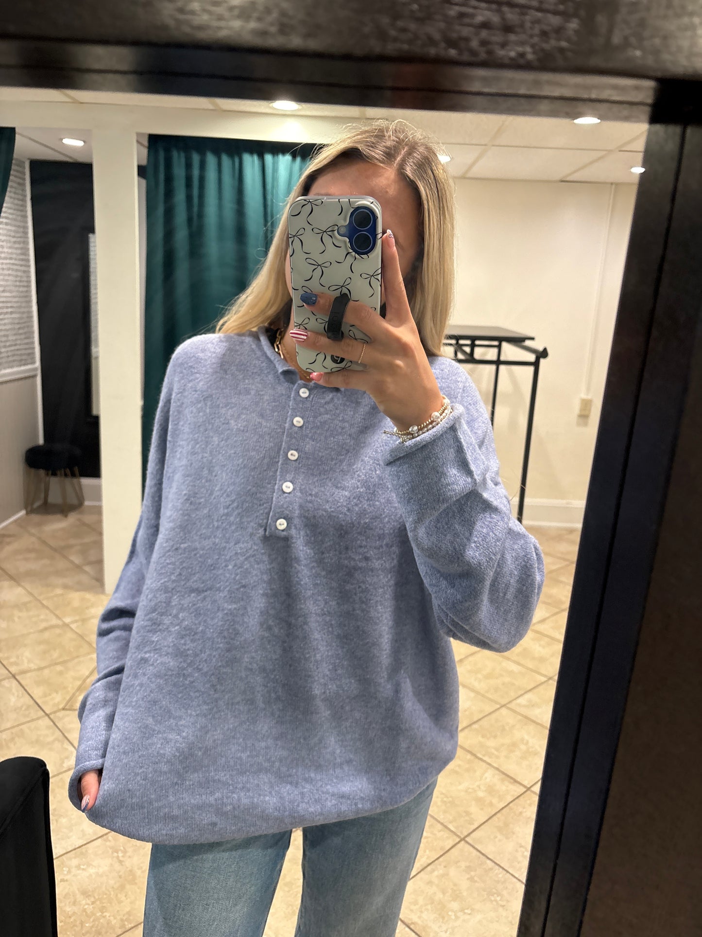 Never Better Sweater - Denim