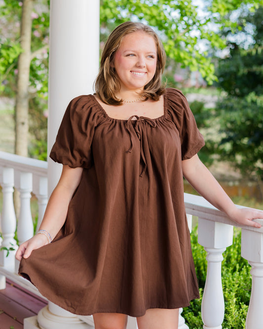 Lunch Date Dress - Chocolate