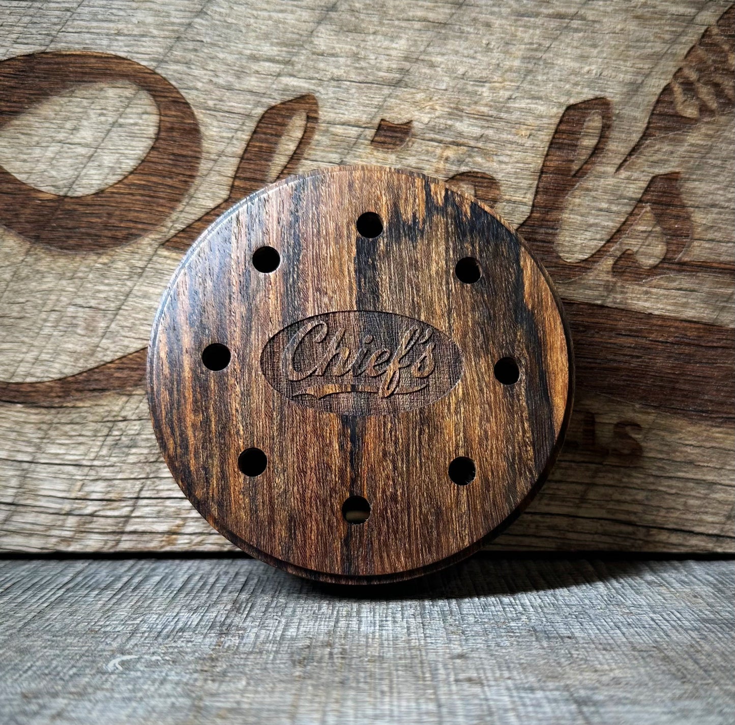 Chief’s Custom Calls Brazilian Hickory Slate Glass Turkey Call