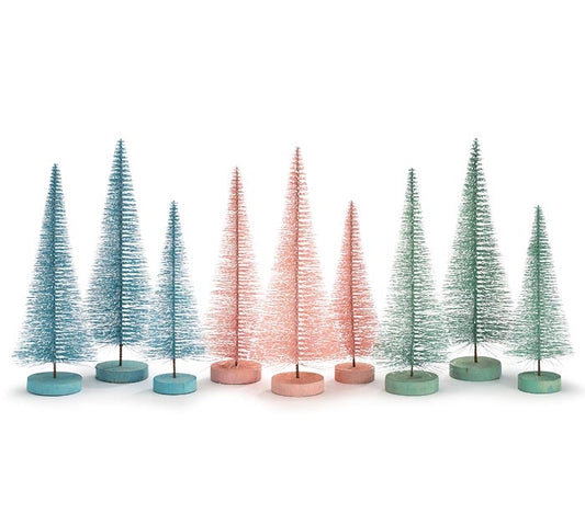 Pastel Bottle Brush Trees