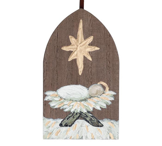 Wooden Baby Jesus Ornament