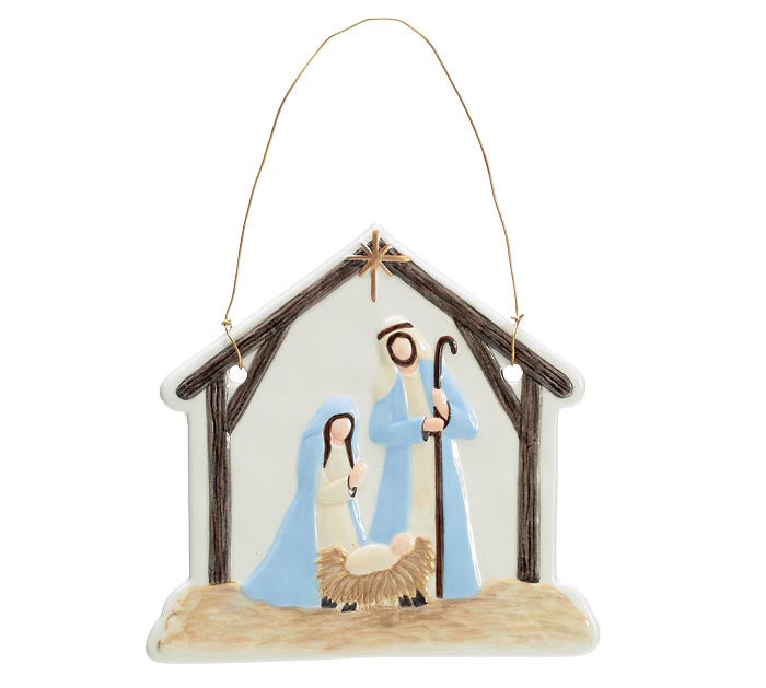 Ceramic Nativity Ornament
