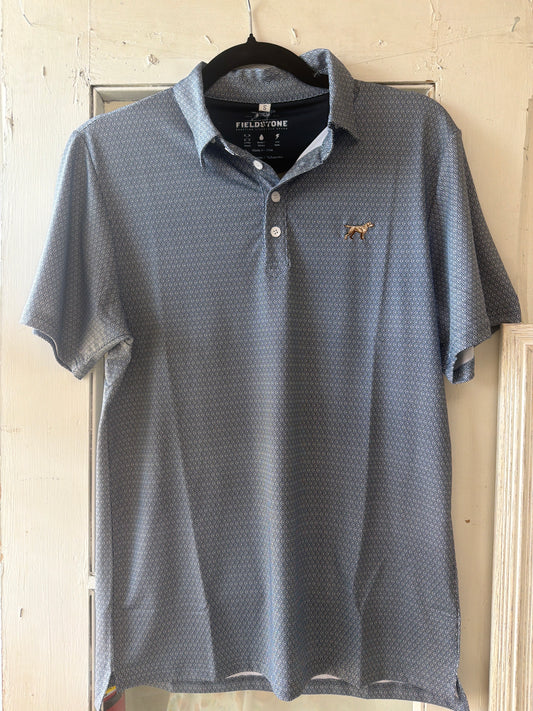Fieldstone Diamond Polo - Navy