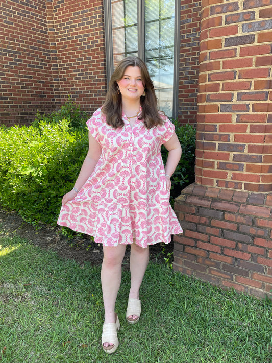 Coastal Dreams Dress - Fuchsia