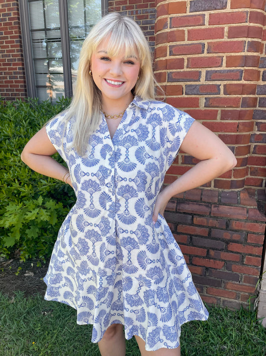 Coastal Dreams Dress - Blue