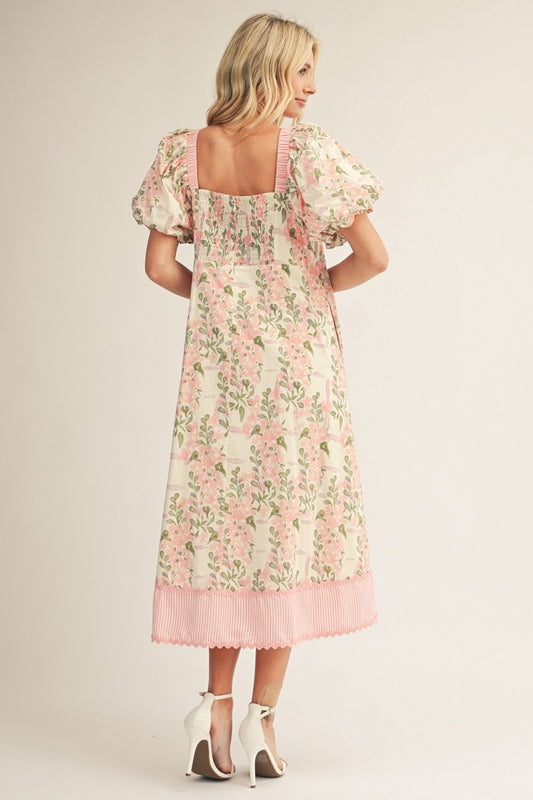 The Morgan Midi Dress - Rose
