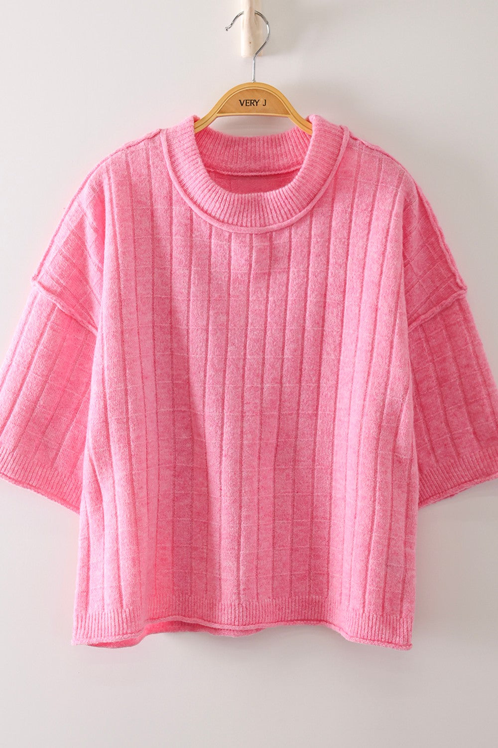 Checked Out Sweater - Pink
