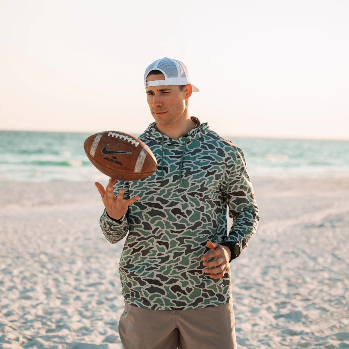 Burlebo Performance Hoodie- Retro Duck Camo