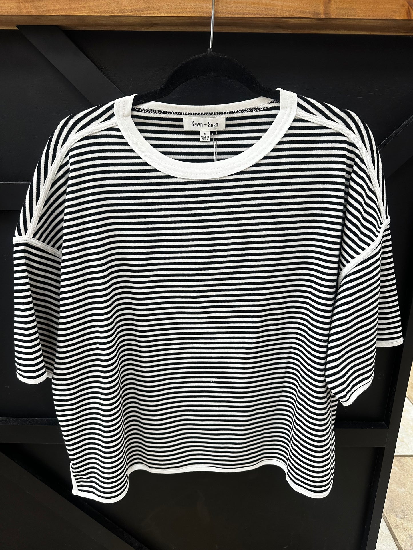 Girl on Fire Tee - Black/White