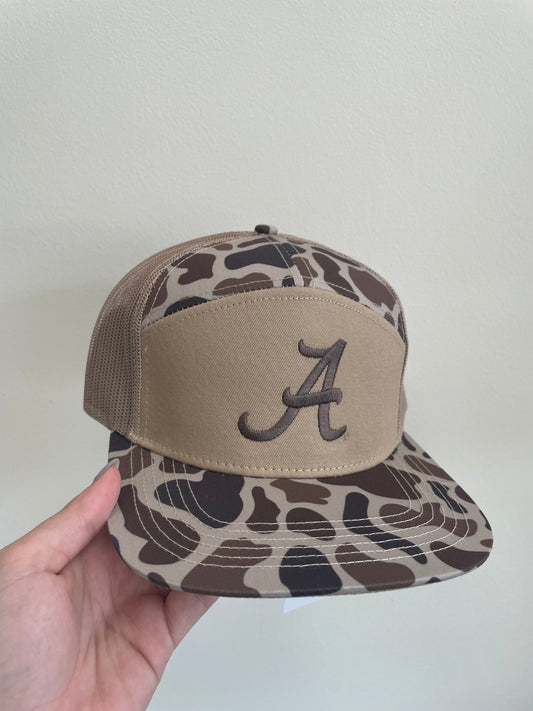 Speckle Bellies Alabama 7 Panel Slough Hat