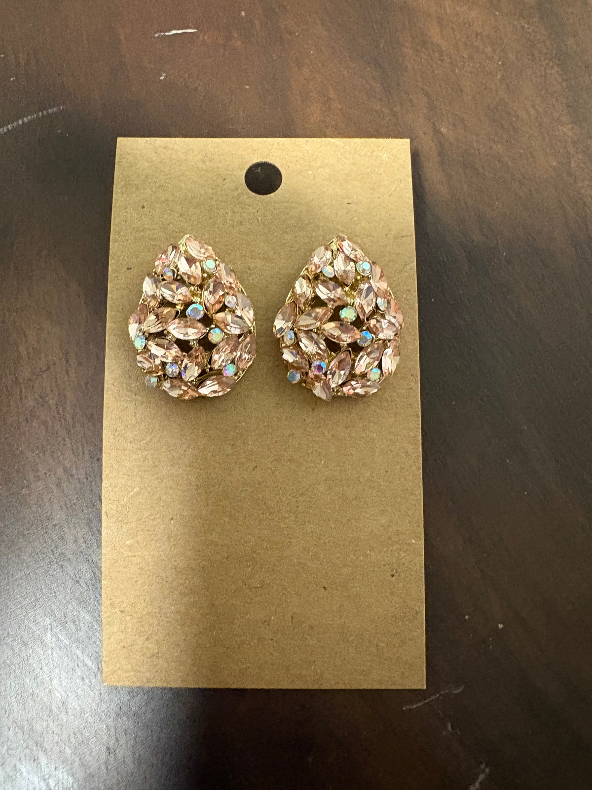 Formal Earrings Rose Gold Mini Teardrop