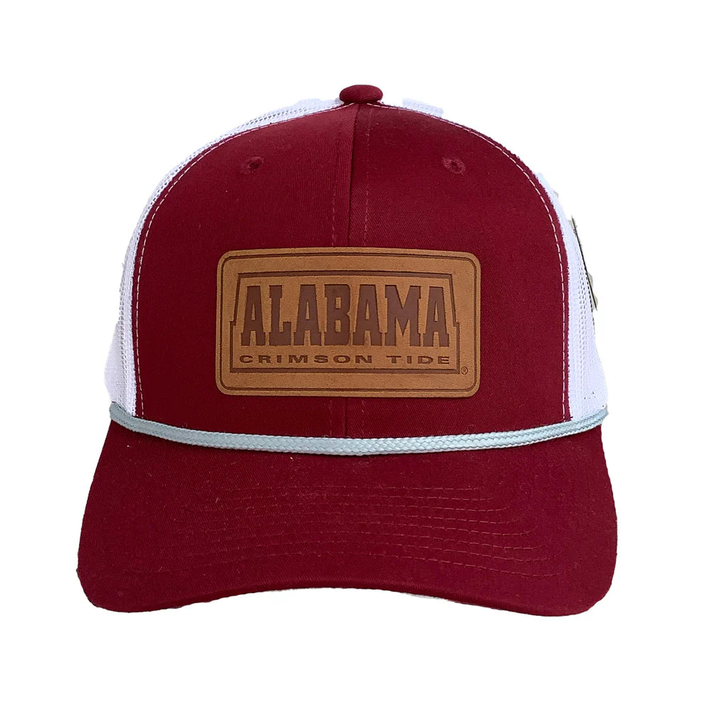 Speckle Bellies Alabama Leather Hat - Crimson