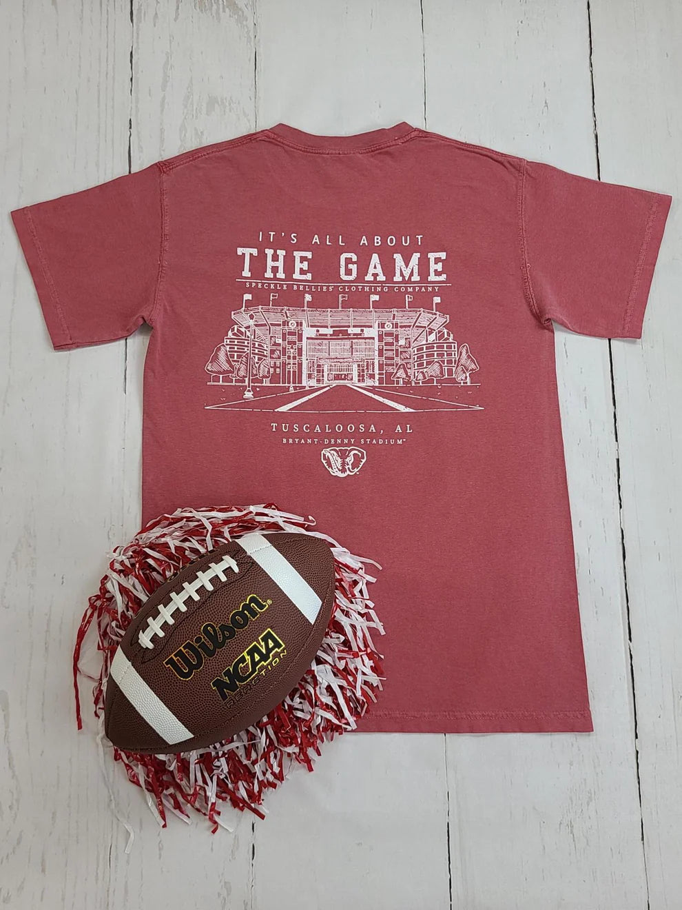 Speckle Bellies Alabama The Game Stadium Tee