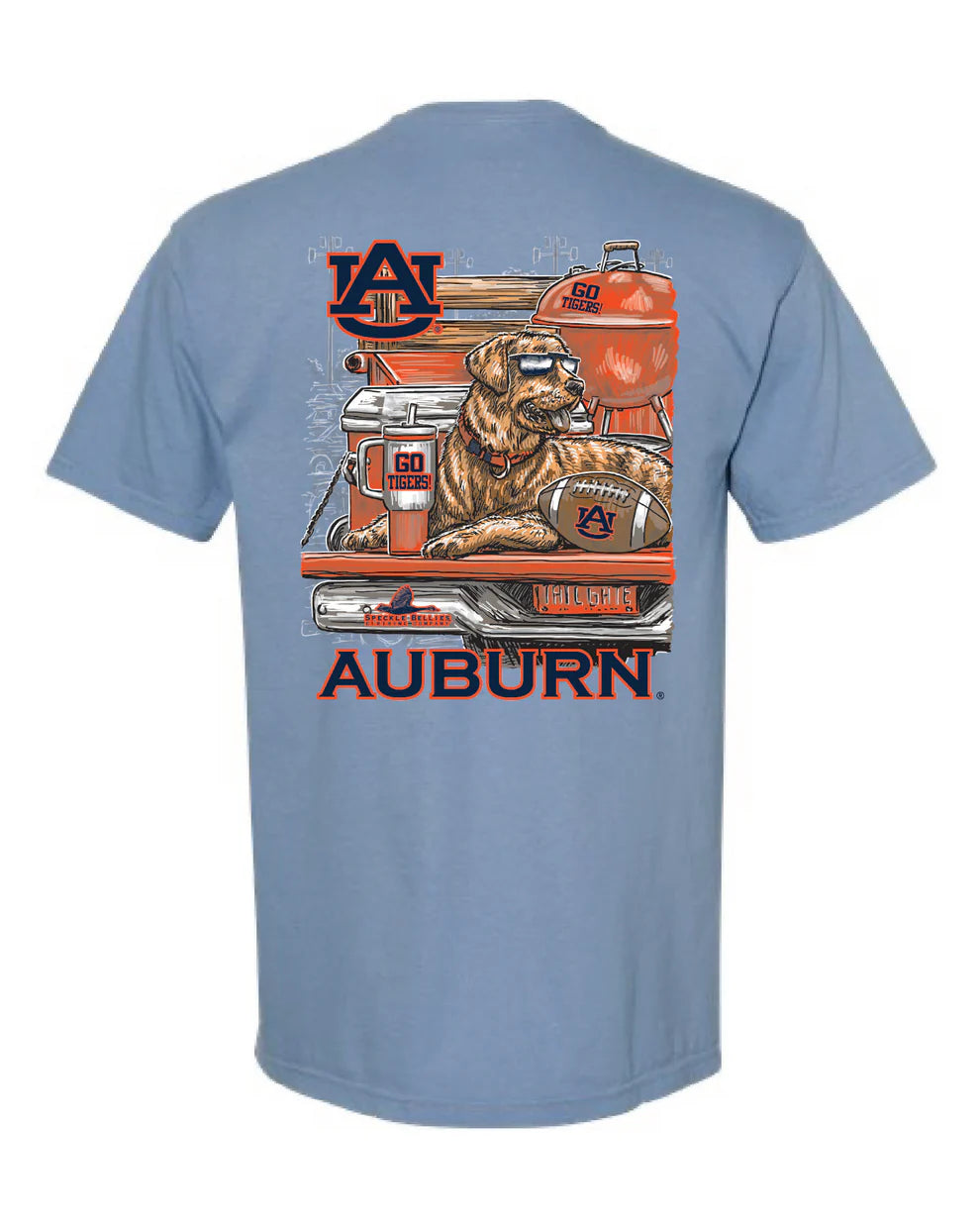 Speckle Bellies Auburn Tumbler Lab Tee - Washed Denim