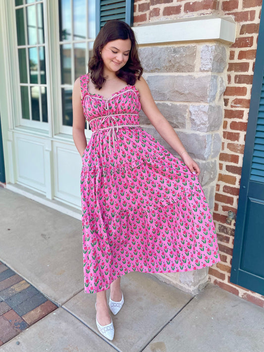 Lily of the Valley Dress - Pink