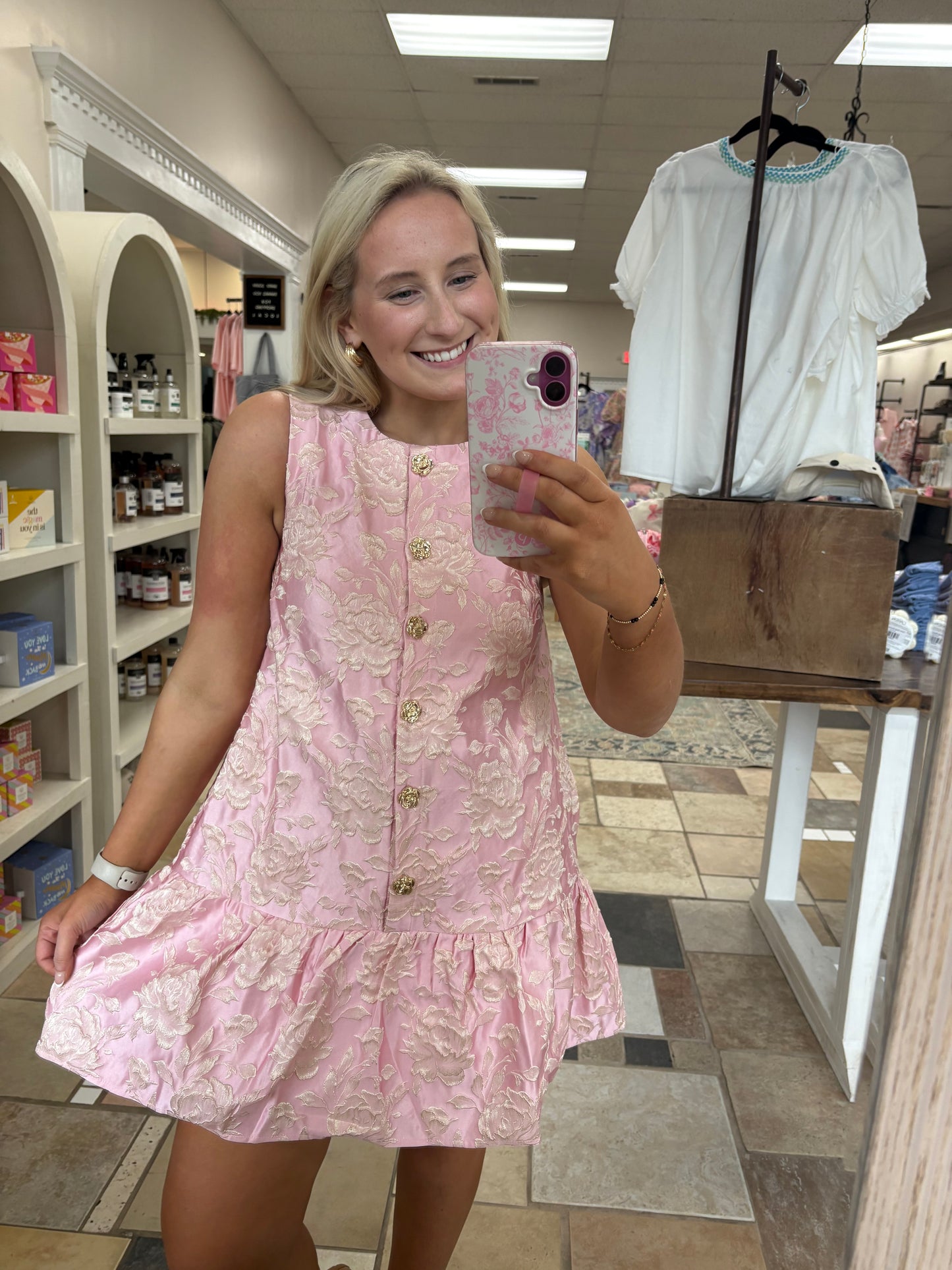 The Sarah Mini Dress - Pink